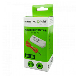 WŁĄCZNIK DOTYKOWY CZUJNIK RUCHU DO LED Z SONDĄ NA ZASIĘG 5-6CM ECOL...