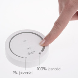 ŚCIEMNIACZ WYŁĄCZNIK WŁĄCZNIK SELI LED RADIOWY Z PILOTEM ŚCIENNYM