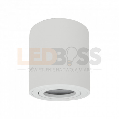 OPRAWA HALOGENOWA LED TUBA SUFITOWA GU10 OKRĄGŁA ALUMINIUM