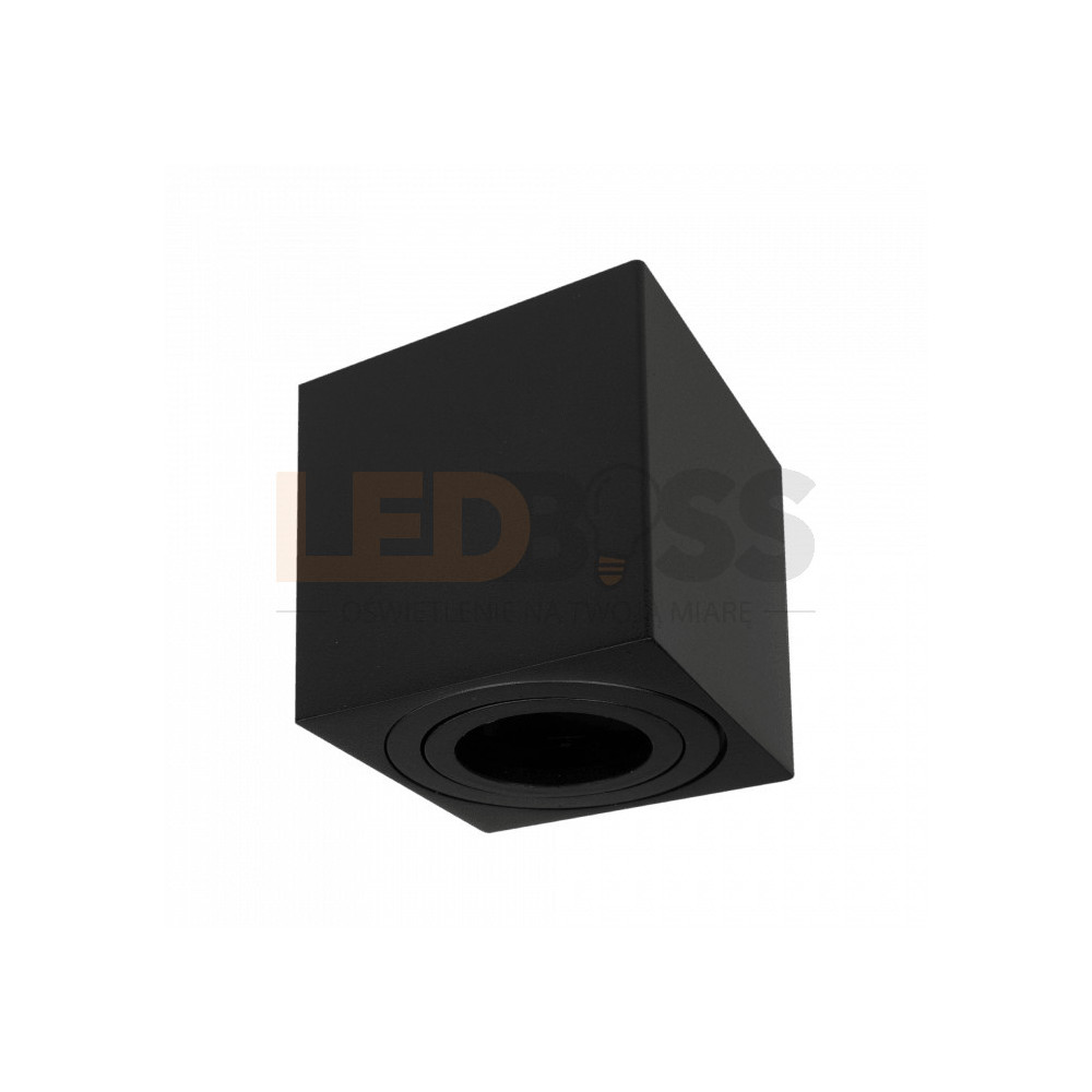 OPRAWA HALOGENOWA LED TUBA SUFITOWA GU10 KWADRATOWA ALUMINIUM