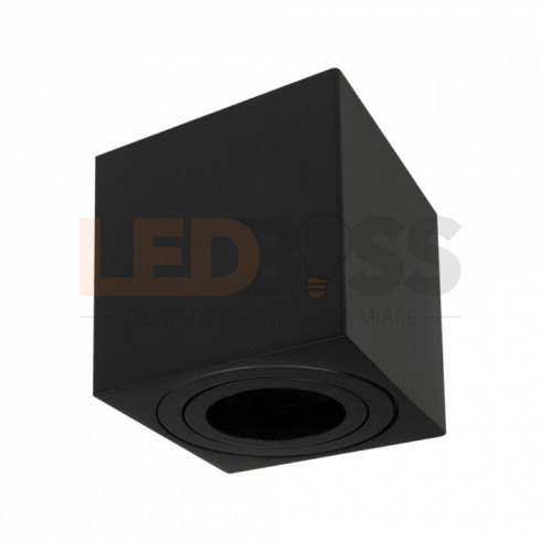 OPRAWA HALOGENOWA LED TUBA SUFITOWA GU10 KWADRATOWA ALUMINIUM