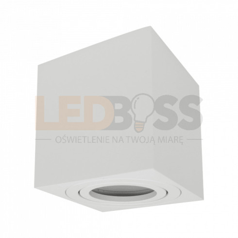 OPRAWA HALOGENOWA LED TUBA SUFITOWA GU10 KWADRATOWA ALUMINIUM