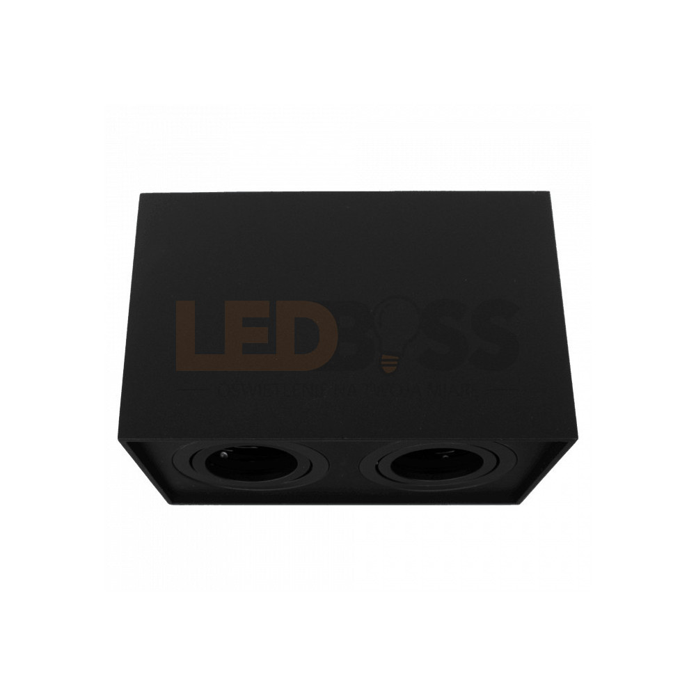 OPRAWA HALOGENOWA LED TUBA SUFITOWA GU10 PROSTOKĄT ALUMINIUM