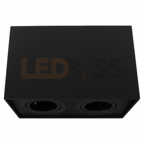 OPRAWA HALOGENOWA LED TUBA SUFITOWA GU10 PROSTOKĄT ALUMINIUM