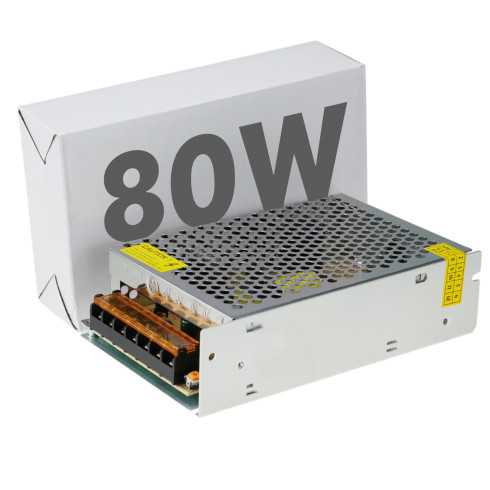 ZASILACZ LED 80W 12V MODUŁOWY TRANSFORMATOR DO TAŚM I OPRAW LEDOWYCH