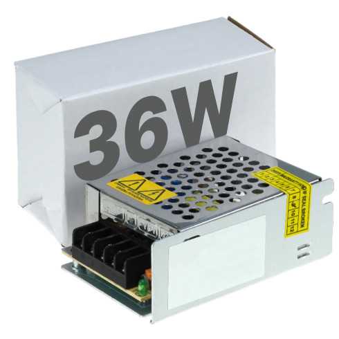 ZASILACZ LED 36W 12V MODUŁOWY TRANSFORMATOR DO TAŚM I OPRAW LEDOWYCH