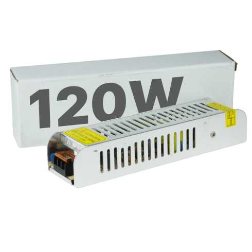 ZASILACZ LED 120W MODUŁOWY SLIM 12V/24V IP20 TRANSFORMATOR DO TAŚM ...