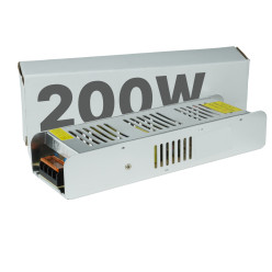 ZASILACZ LED 200W MODUŁOWY SLIM 12V/24V IP20 TRANSFORMATOR DO TAŚM ...