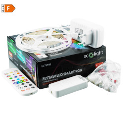 ZESTAW RGB LED SMART Z FUNKCJĄ MUZYCZNĄ TUYA 7.2W/m IP20 5m