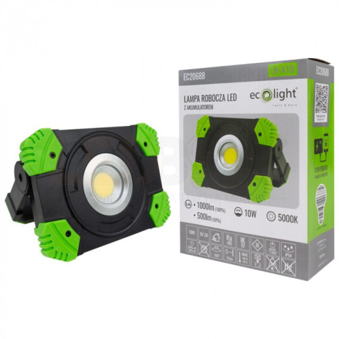 LAMPA ROBOCZA LED WARSZTATOWA AKUMULATOROWA 20W MAGNES