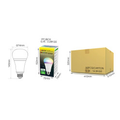 ŻARÓWKA LED FUT105 E27 RGB+CCT 12W MIBOXER MILIGHT