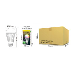 ŻARÓWKA LED FUT019 MIBOXER PODWÓJNA CCT 9W BIAŁA