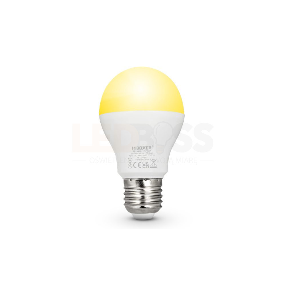 Żarówka LED FUT017 Miboxer CCT Dual White 6W E27