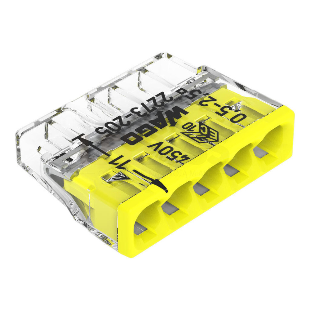 Szybkozłączka WAGO 2273-205 5-torowa, 5x0,5-2,5 mm²