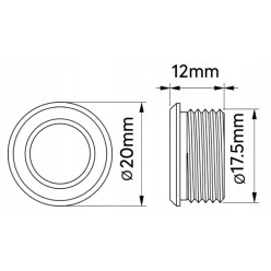 ŚCIEMNIACZ WŁĄCZNIK DOTYKOWY 12V 24V LED ON OFF DIMM MEBLOWY 60W 100W