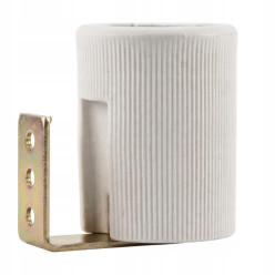 OPRAWKA CERAMICZNA E14 OPRAWA PORCELANOWA Z UCHWYTEM BOCZNYM REMONT