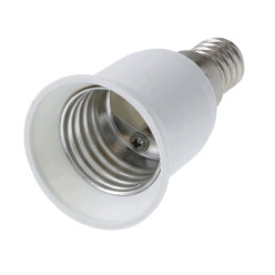 ADAPTER Z GNIAZDA E14 NA ŻARÓWKĘ E27 PRZEJŚCIÓWKA ŻARÓWKI LED REDUKCJA