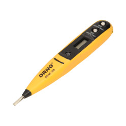 ELEKTRONICZNY TESTER NAPIĘCIA 12-250V 50-500Hz PŁASKI GROT POMIAR K...