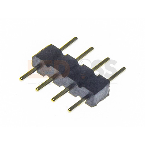 KONEKTOR RGB ZŁĄCZKA 4PIN DO TAŚM LED 5050 10MM DRABINKA WTYK DO ŁĄ...