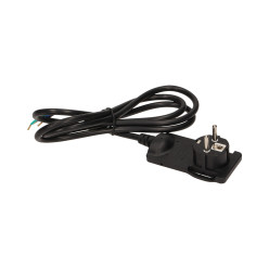 WTYCZKA KĄTOWA PŁASKA CZARNA UZIEMIENIE 230V 16A ELEKTRYCZNA ORNO P...